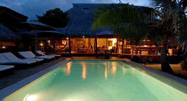 Green Lodge Moorea Piscine