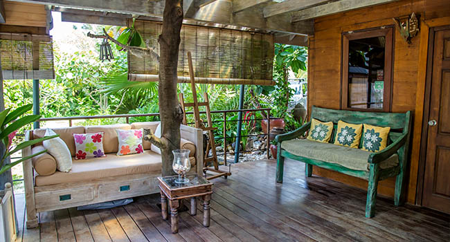 Green Lodge Pension Moorea Sun Deck