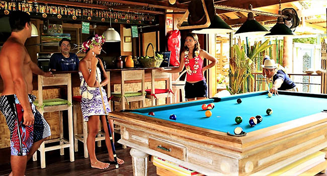 Green Lodge Pension Moorea Billard